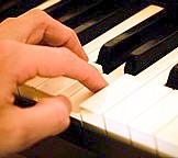 playing piano
