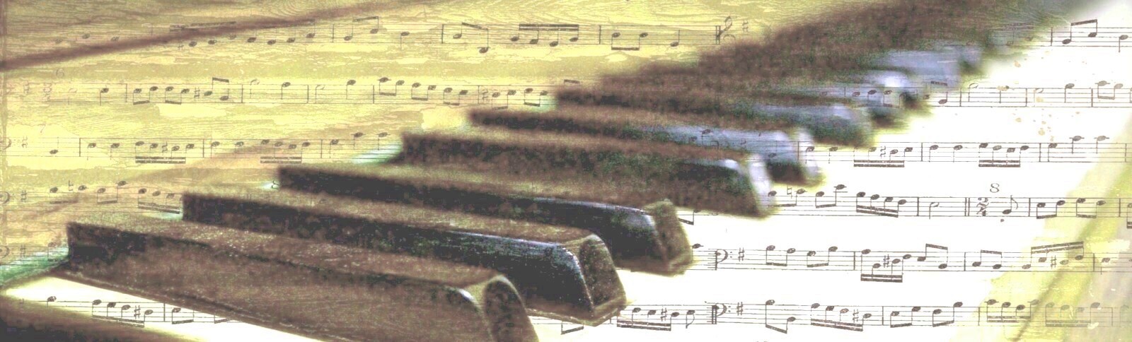 piano with music notation